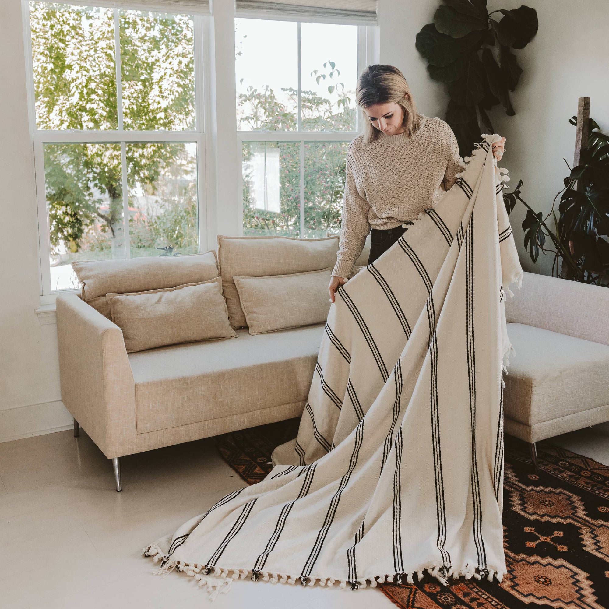 Kate Turkish Throw Blanket - Home Decor & Gifts