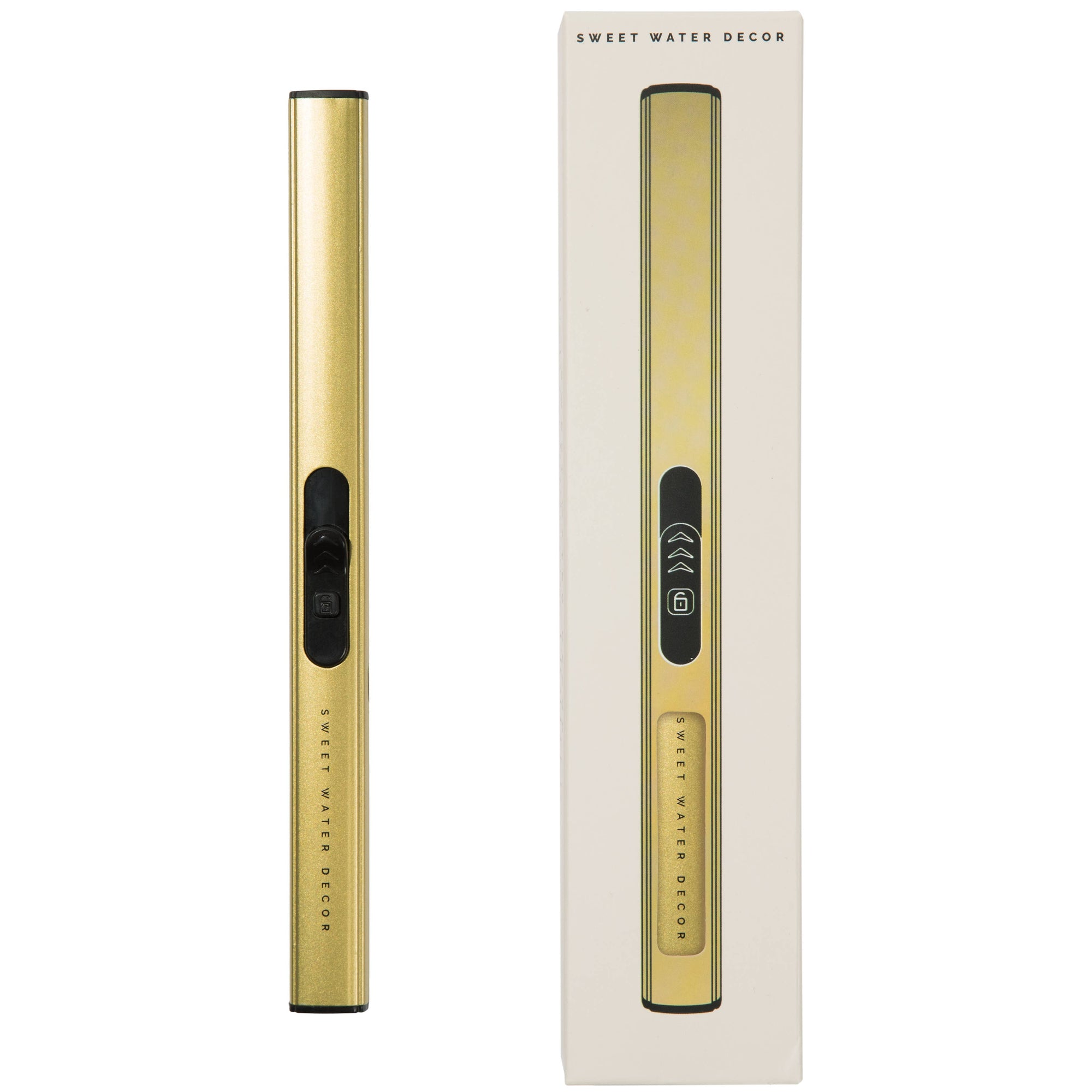Gold Rechargeable Electric Lighter - Home Decor & Gift