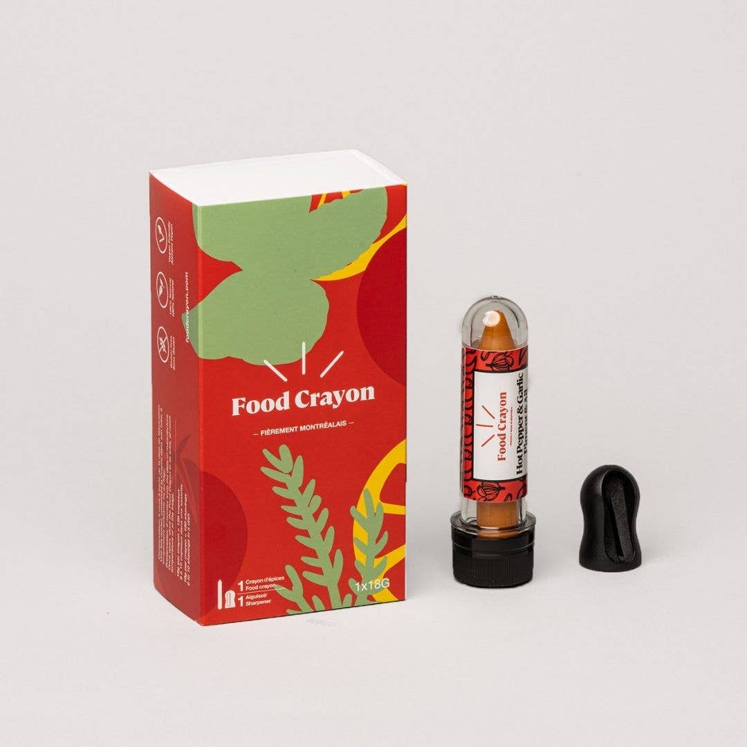 Chili & Garlic - Single Box (1 Food Crayon + 1 Sharpener)