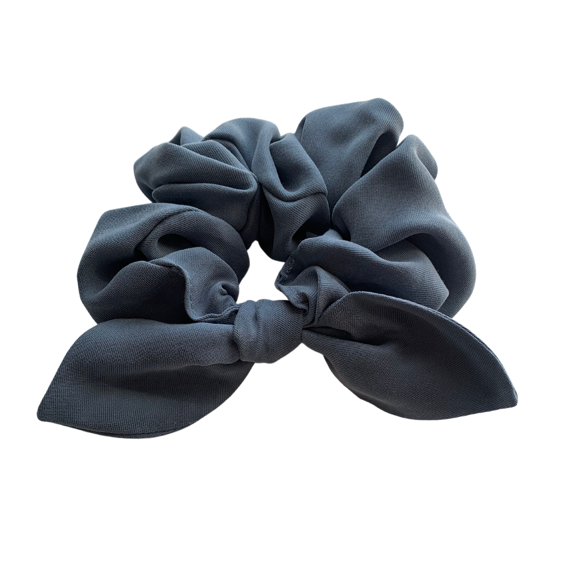 Blue Scrunchie with Signature Bow