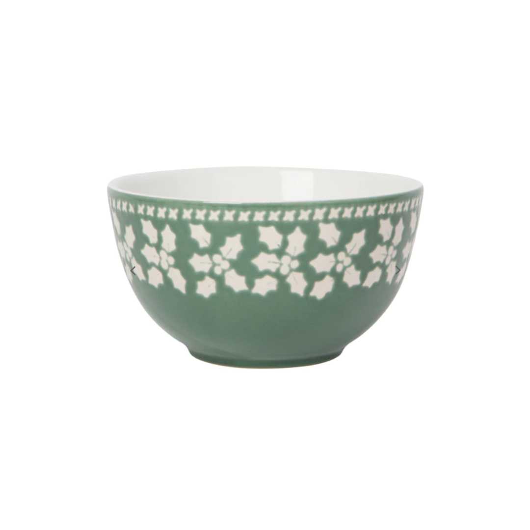 Green Holiday Candy Bowl