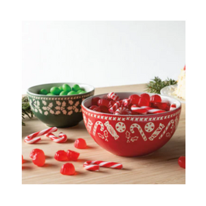 Green Holiday Candy Bowl