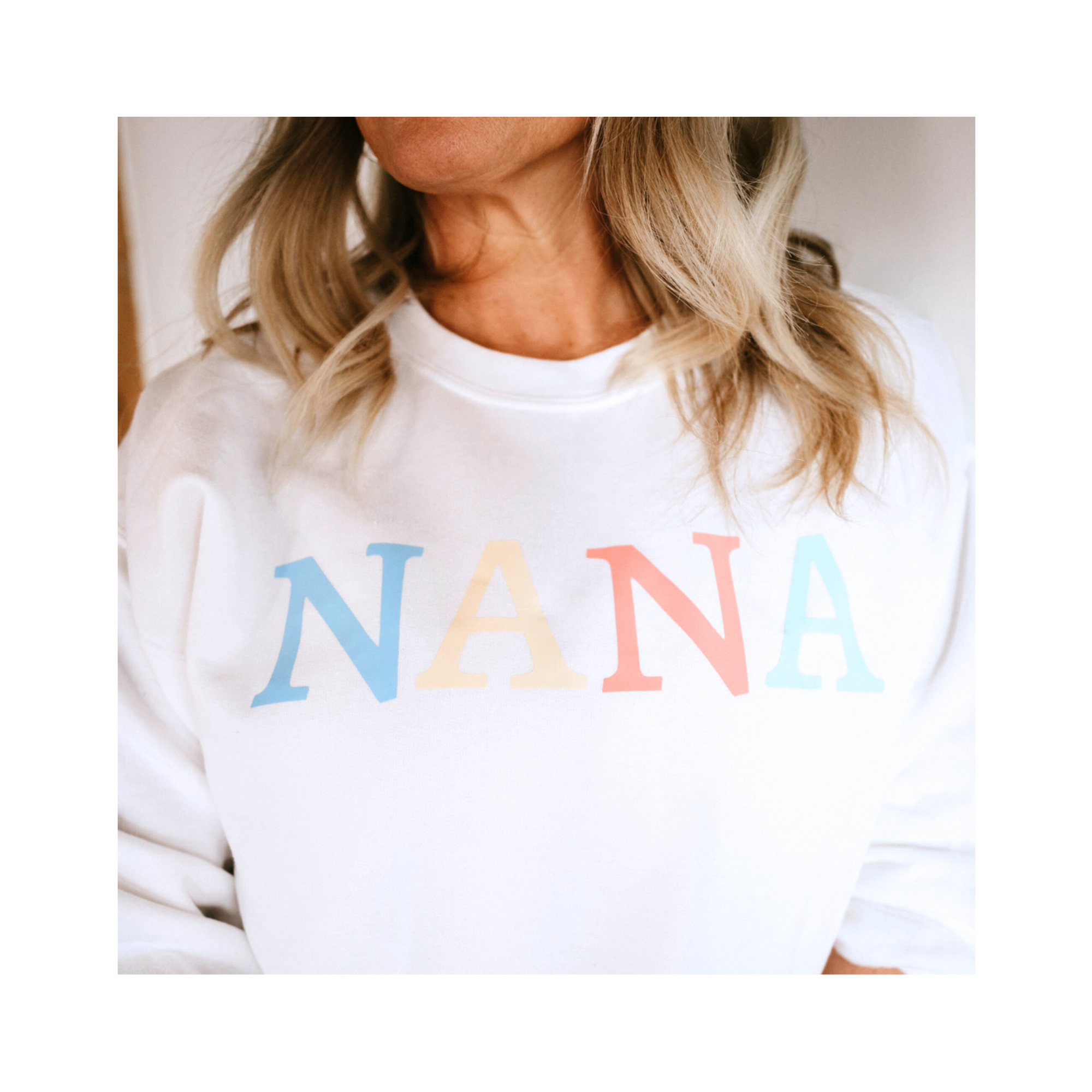 Nana White Sweatshirt