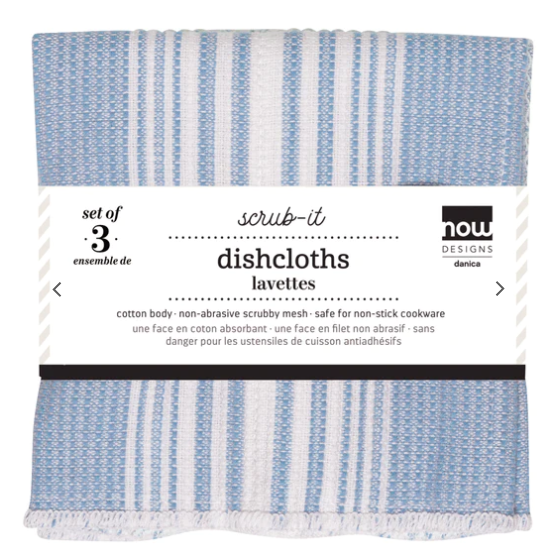 Scrub-It Slate Blue Dishcloths Set of 3