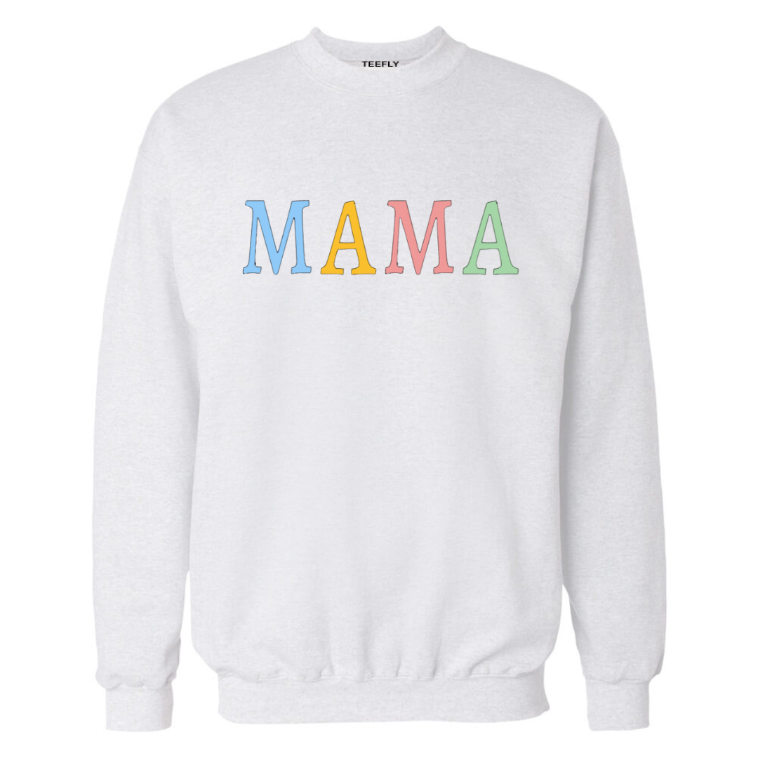 Mama White Sweatshirt