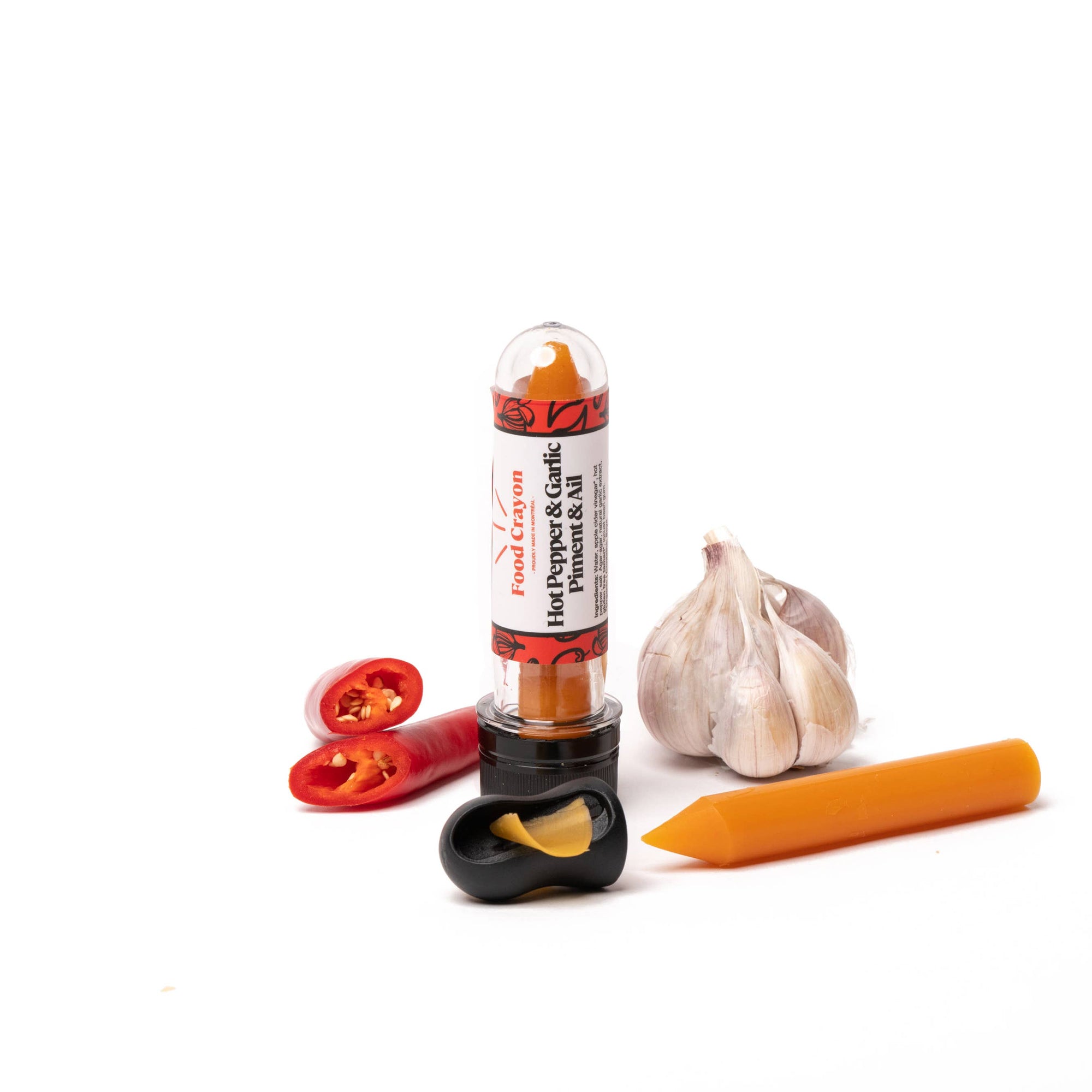 Chili & Garlic - Single Box (1 Food Crayon + 1 Sharpener)