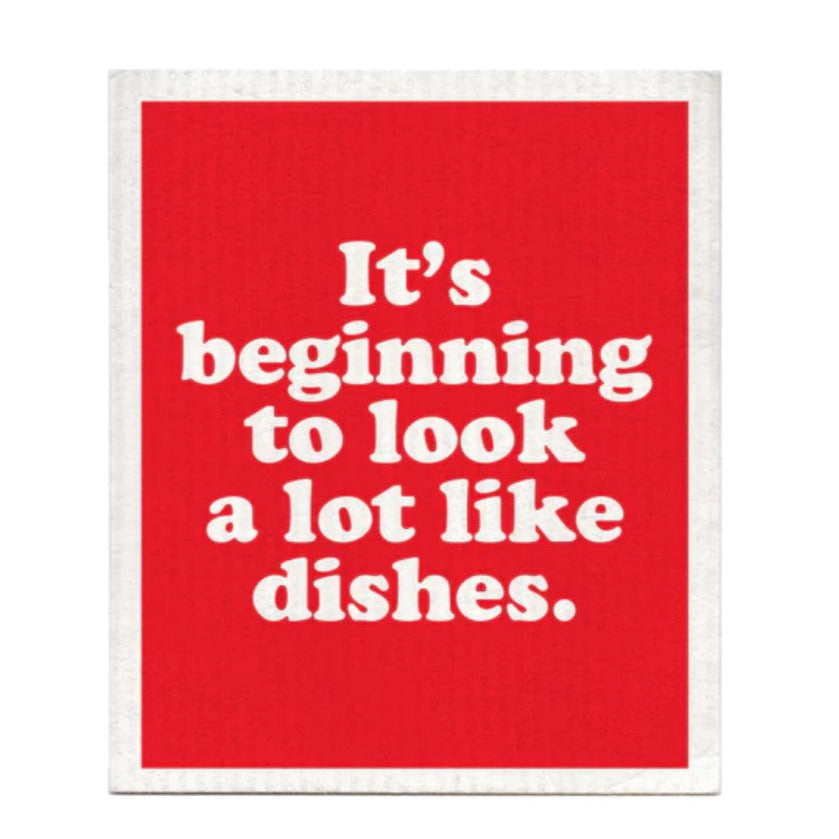 It's Beginning to Look a Lot Like Dishes Dishcloth