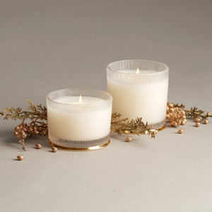 Frasier Fir Medium Poured Candle Frosted Wood Grain