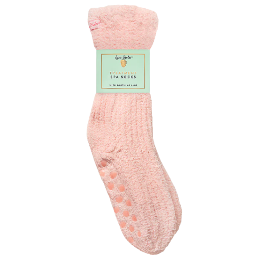 Spa Treatment Socks- Soft Pink