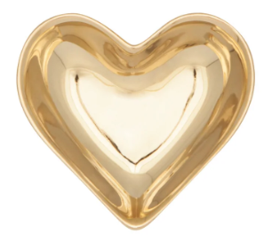 Heart Pinch Bowl- Gold